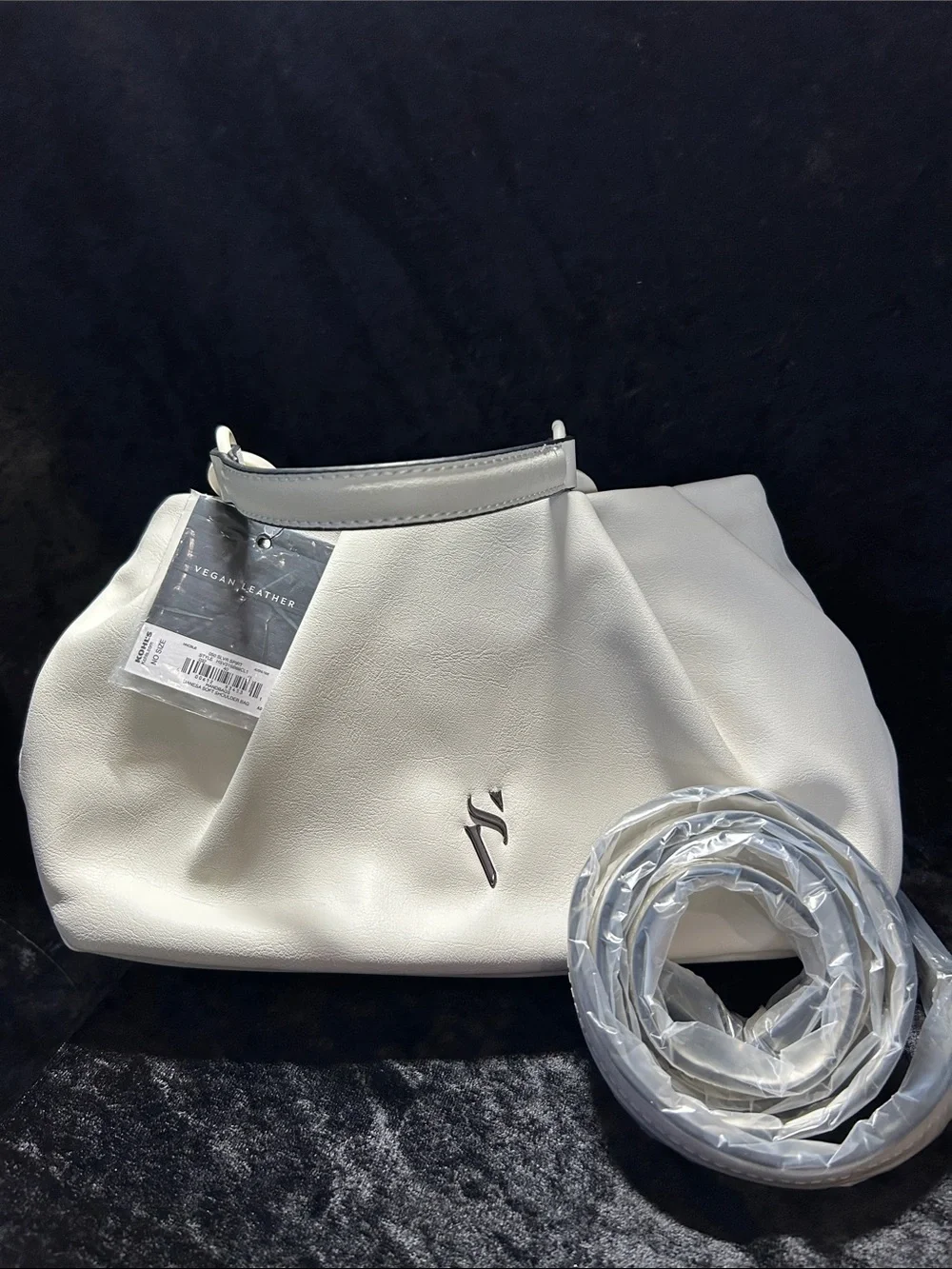 Simply Vera Vera Wang - Ivory Shoulder Bag/ Crossbody with Silver Accent